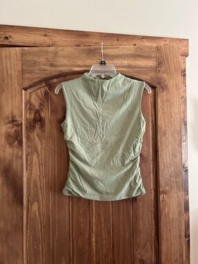 Rebecca Minkoff Sleeveless Mock Neck Tank - Sage